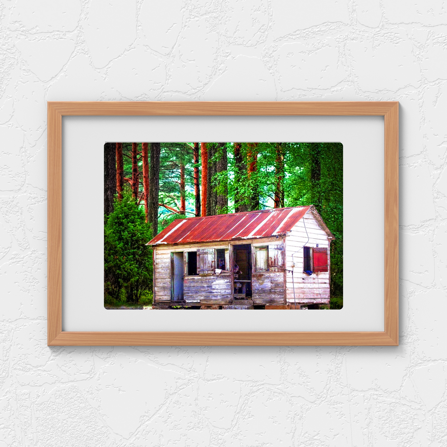 Rural Jamaica Red Zinc Roof House – Wall Art