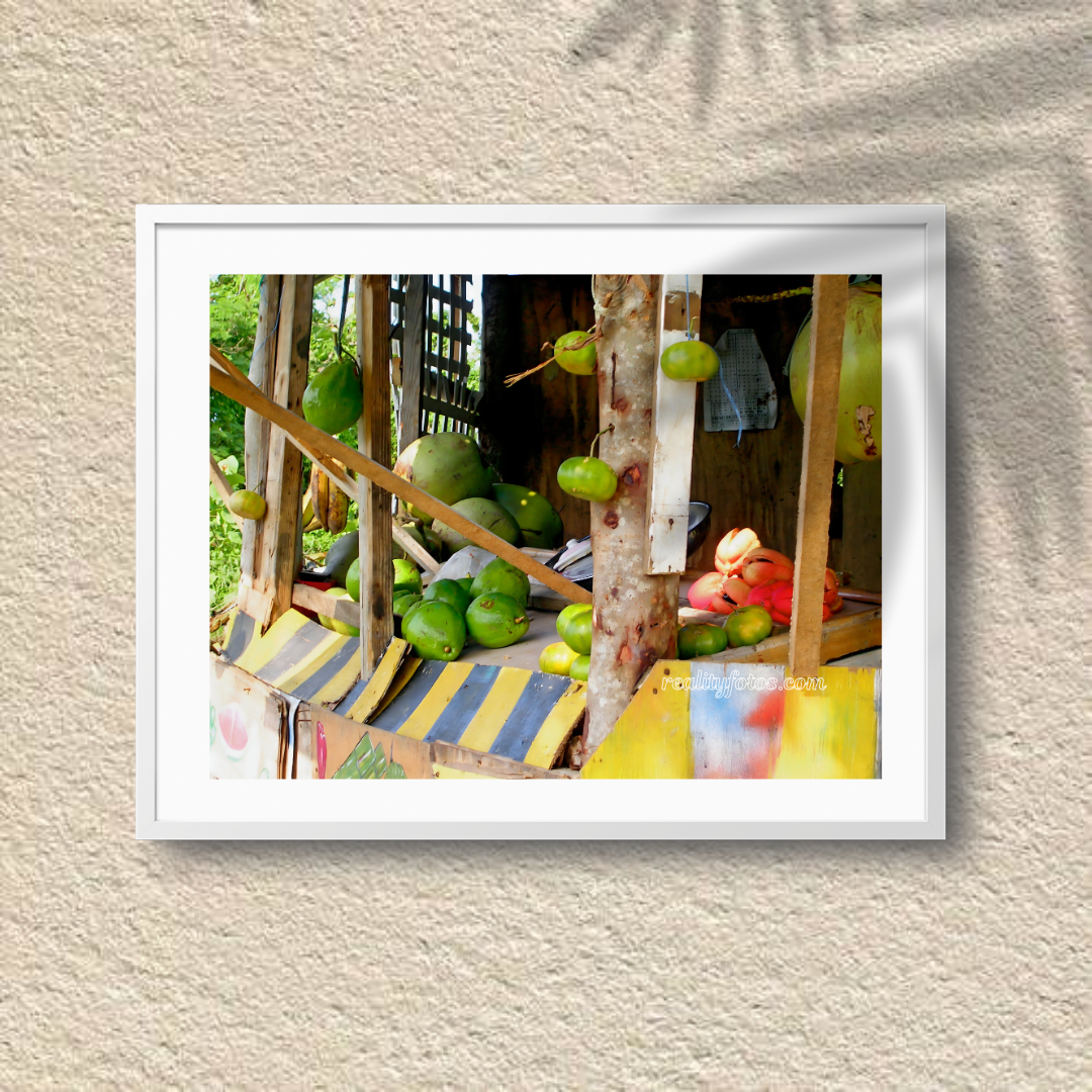 Jamaican Roadside Fruit & Vegetable Stall