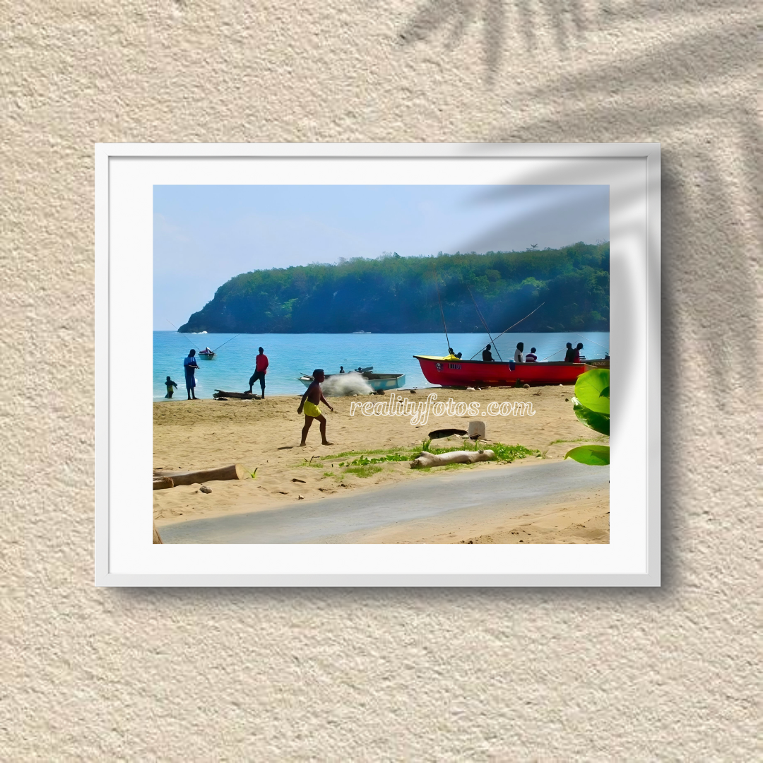 Bustling Fishing Beach – A Day’s Work Begins