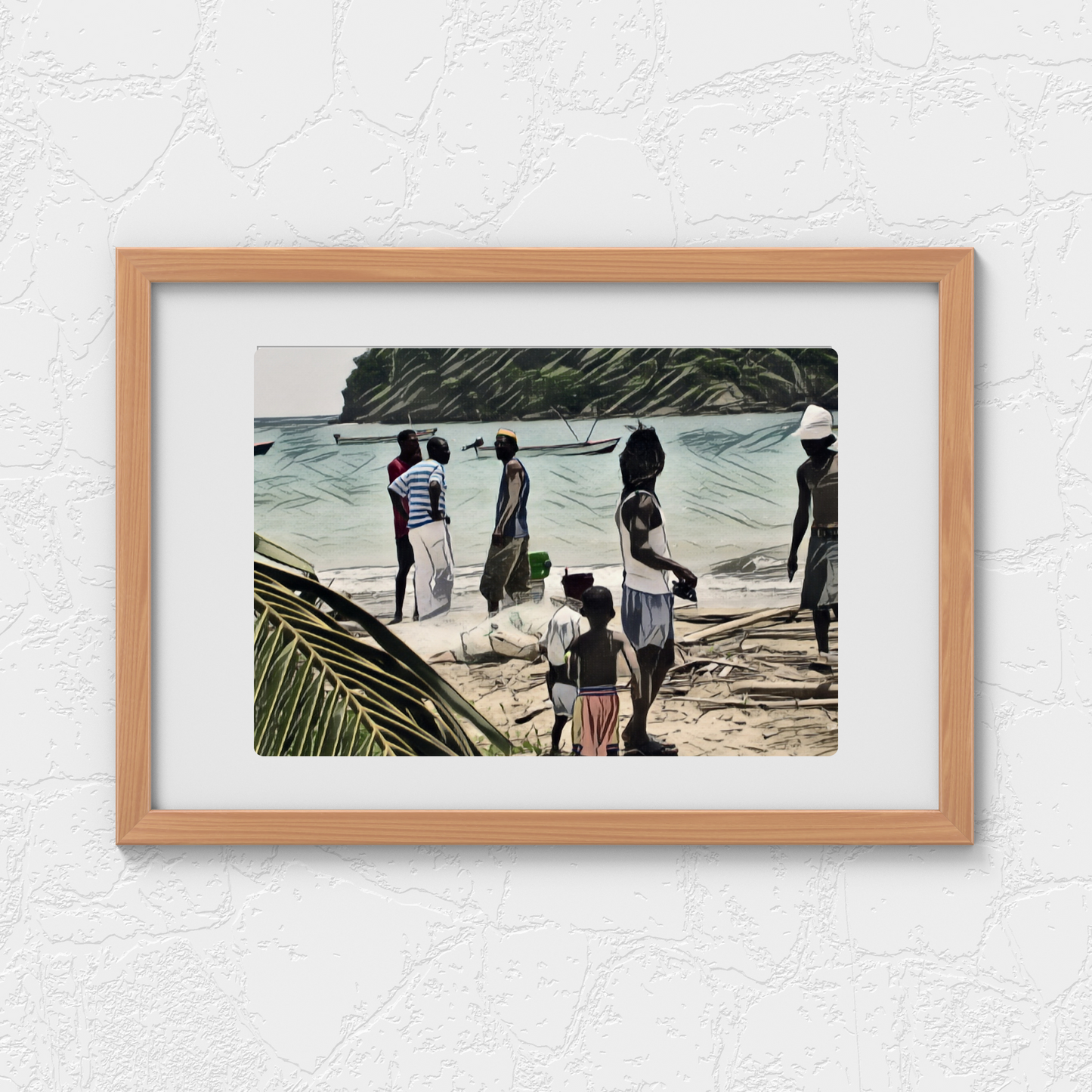 Fishermen on Beach in Rural Jamaica