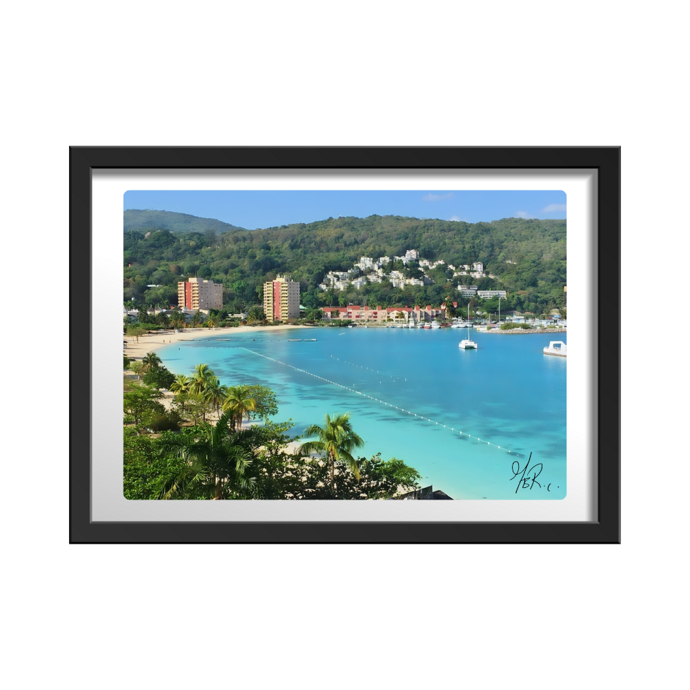 Beach Resort in Jamaica with View of Mountain