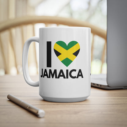 I Love Jamaica Mug - Ceramic Mug, 11oz and 15oz