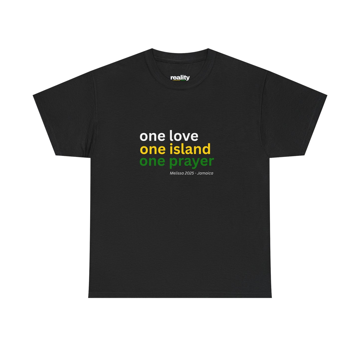 Melissa 2025 - Support Jamaica With Your “One Love. One Country. One Prayer.” Relief Tee in Black
