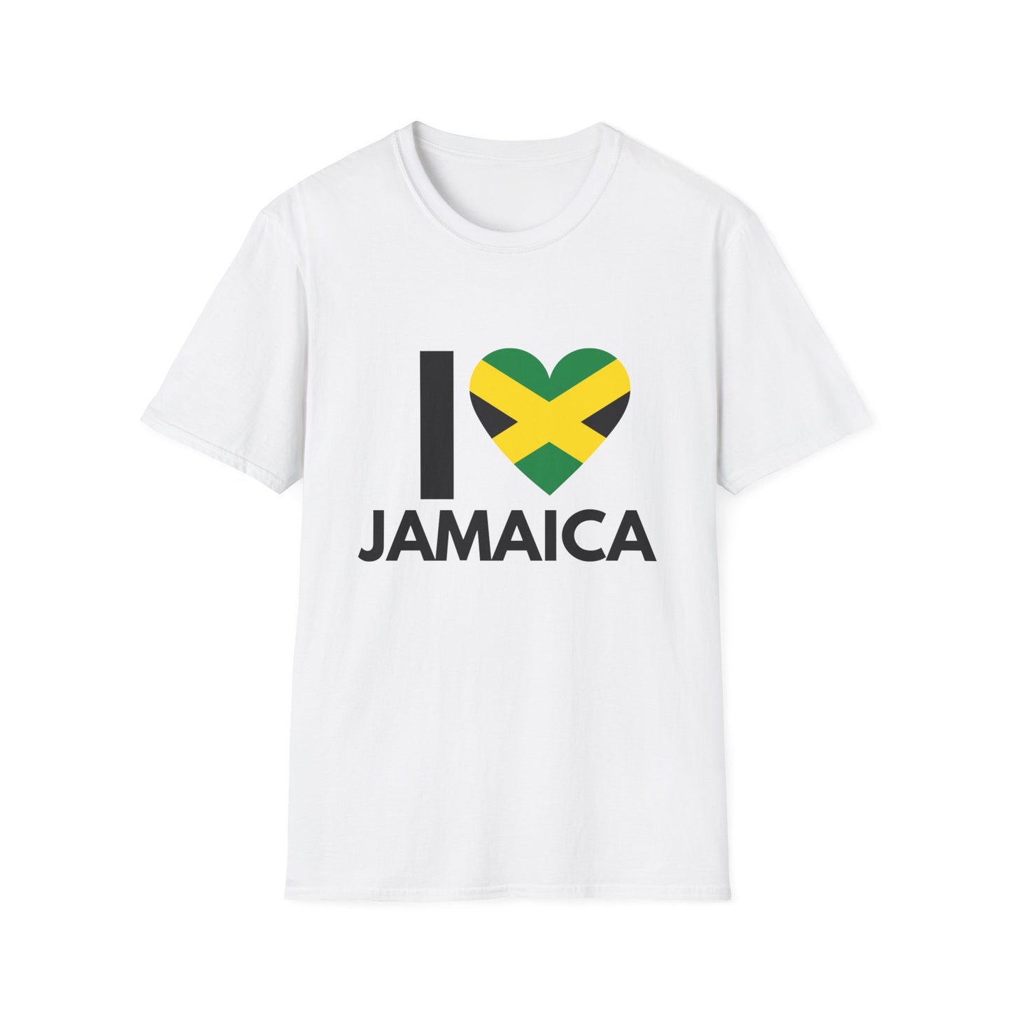 I Love Jamaica Unisex Softstyle T-Shirt - S, M, L, XL, 2XL, and 3XL