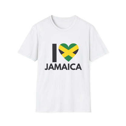 I Love Jamaica Unisex Softstyle T-Shirt - S, M, L, XL, 2XL, and 3XL