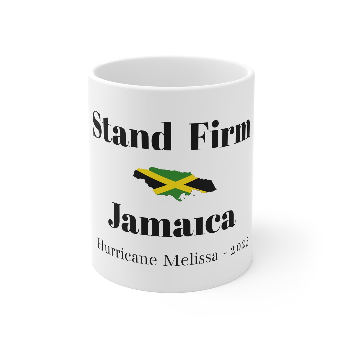 Stand Firm Jamaica Mug 11oz – Hurricane Melissa Relief Edition