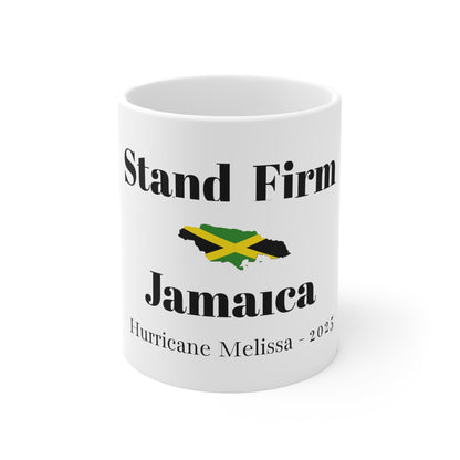 Stand Firm Jamaica Mug 11oz – Hurricane Melissa Relief Edition