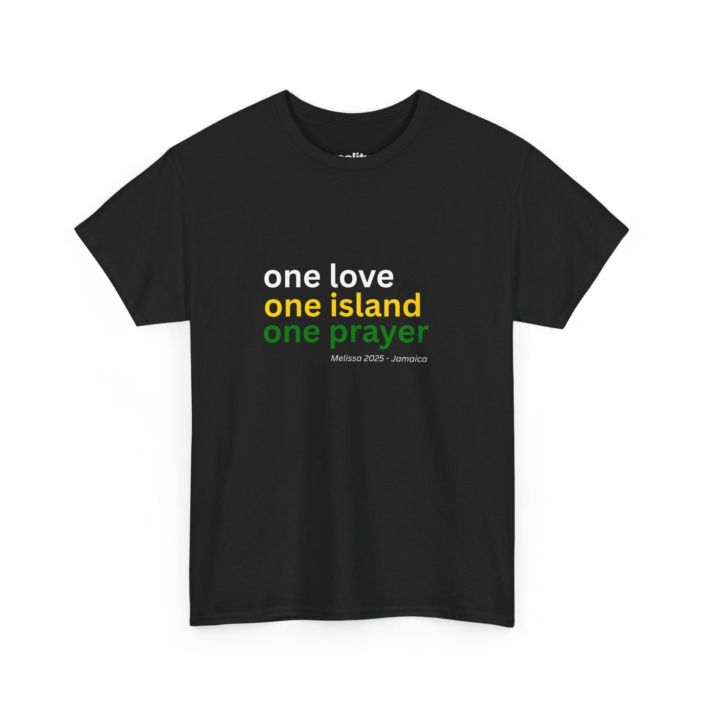 Melissa 2025 - Support Jamaica With Your “One Love. One Country. One Prayer.” Relief Tee in Black
