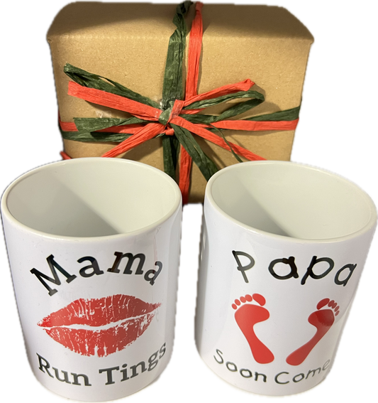 Couples Mug Gift Sets – Jamaican-Inspired Love & Laughter