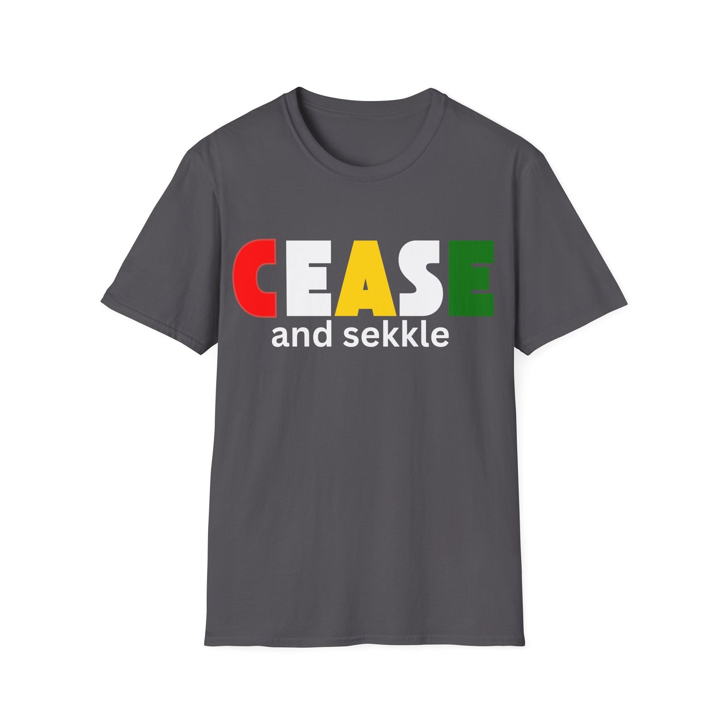 Cease and Sekkle - Jamaican Patois Unisex Softstyle T-Shirt