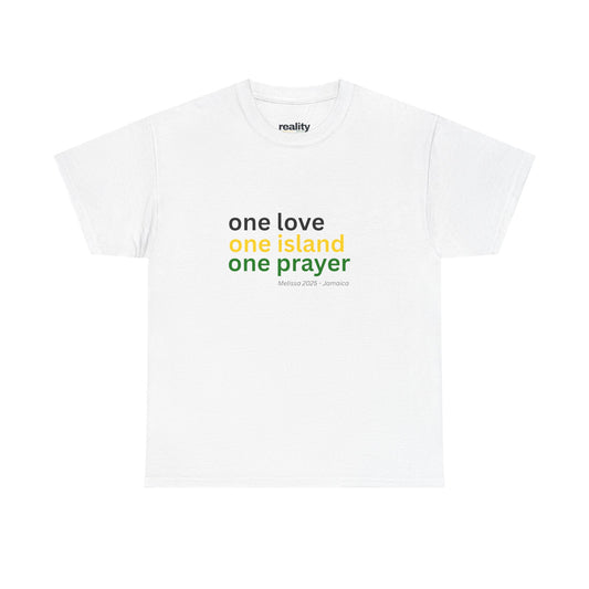 Melissa 2025 - Support Jamaica With Your “One Love. One Country. One Prayer.” Relief Tee