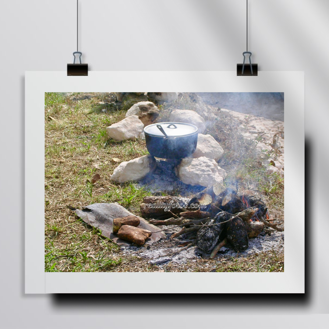 Traditional Outdoor Cooking Scenes Jamaica