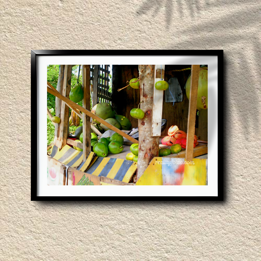 Jamaican Roadside Fruit & Vegetable Stall