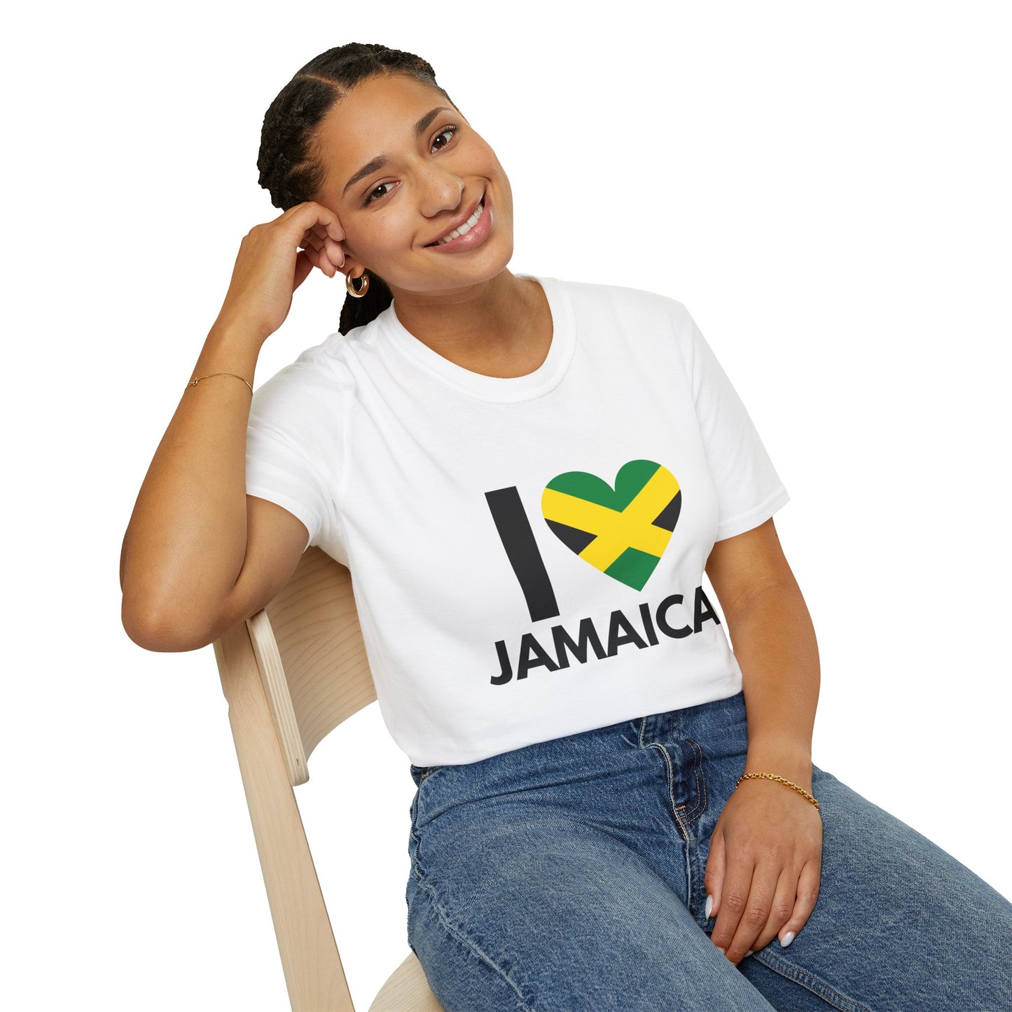 I Love Jamaica Unisex Softstyle T-Shirt - S, M, L, XL, 2XL, and 3XL
