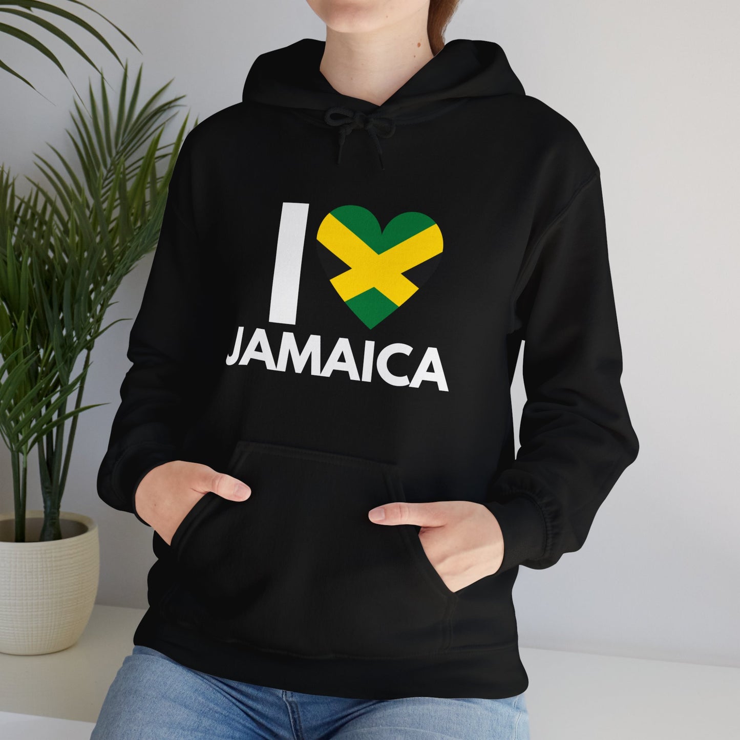 I Love Jamaica" Unisex Heavy Blend Hoodie