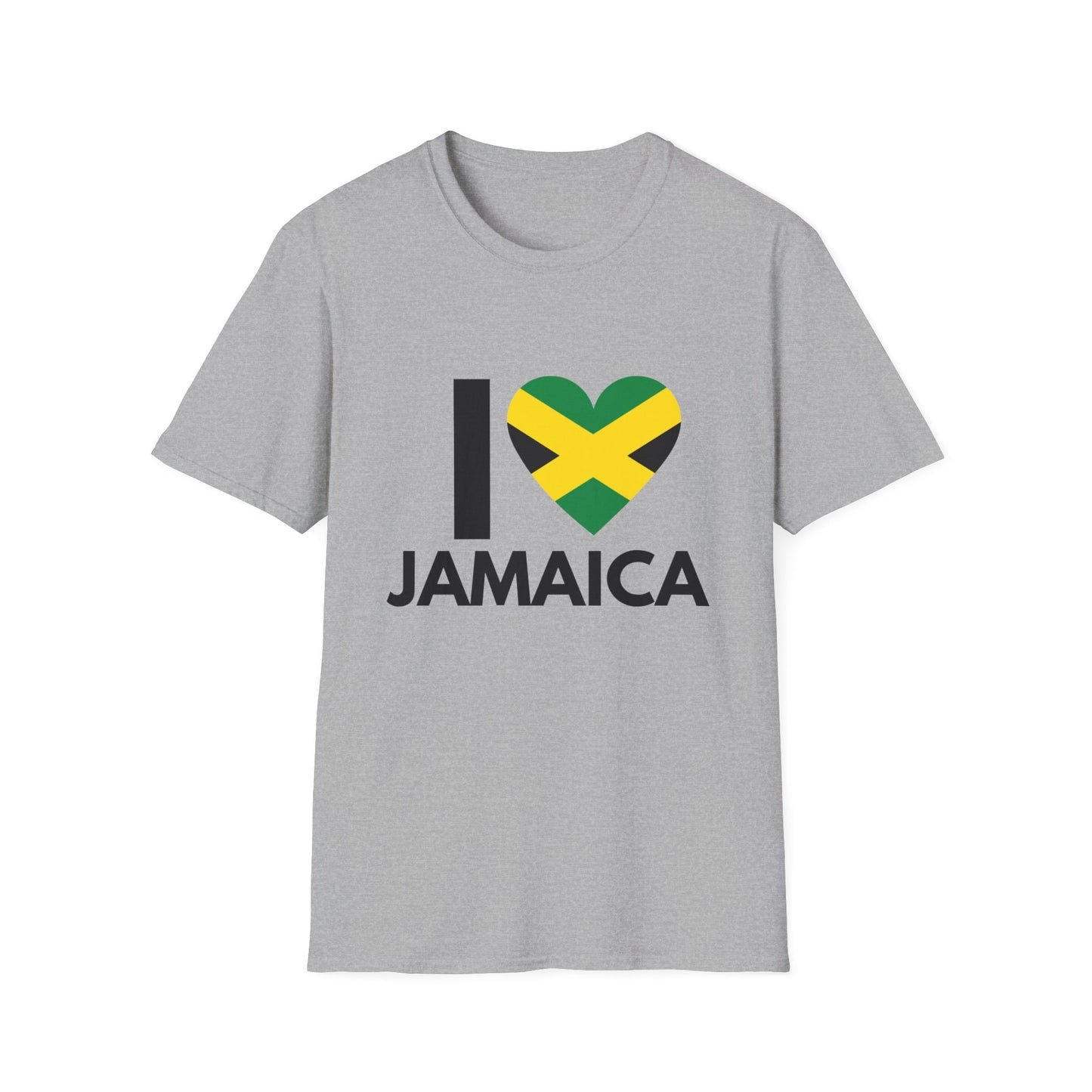 I Love Jamaica Unisex Softstyle T-Shirt - S, M, L, XL, 2XL, and 3XL