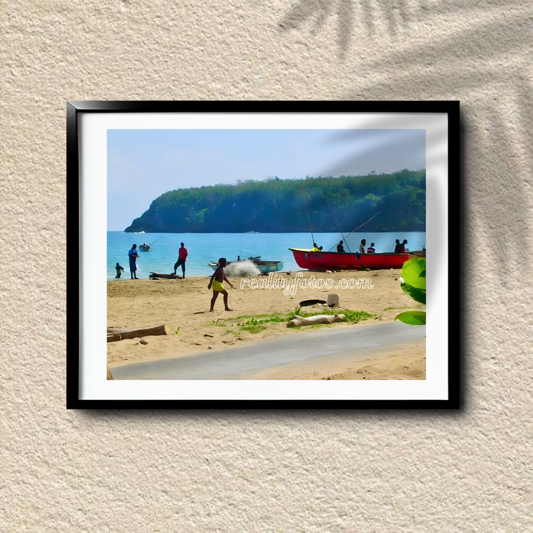 Bustling Fishing Beach – A Day’s Work Begins