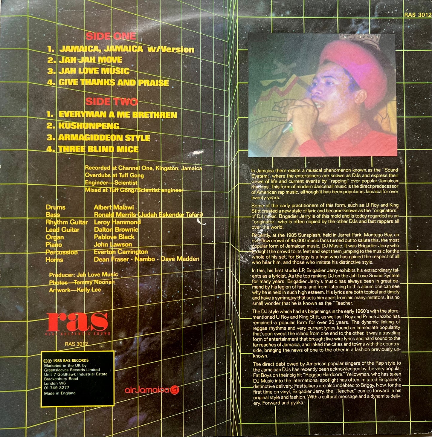 Brigadier Jerry – Jamaica Jamaica (White Label LP, RAS Records)