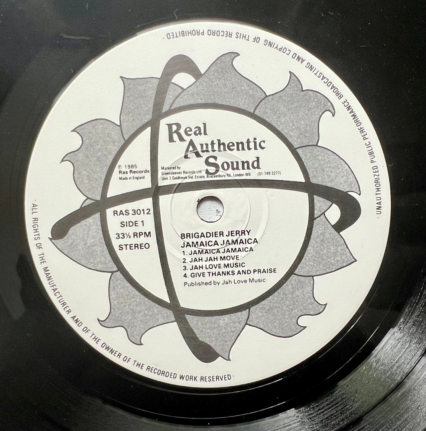 Brigadier Jerry – Jamaica Jamaica (White Label LP, RAS Records)