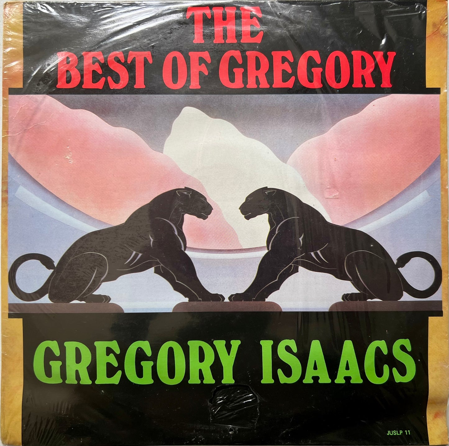 Gregory Isaacs – The Best of Gregory LP, mint reggae vinyl, Justice red label