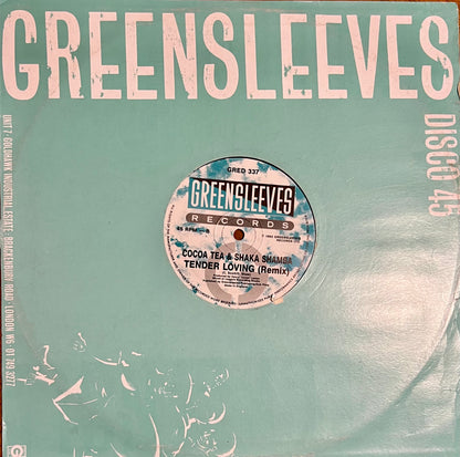 Cocoa Tea & Shaka Shamba, Greensleeves, Tender Loving (Disco 45) – Lovers’ rock reggae