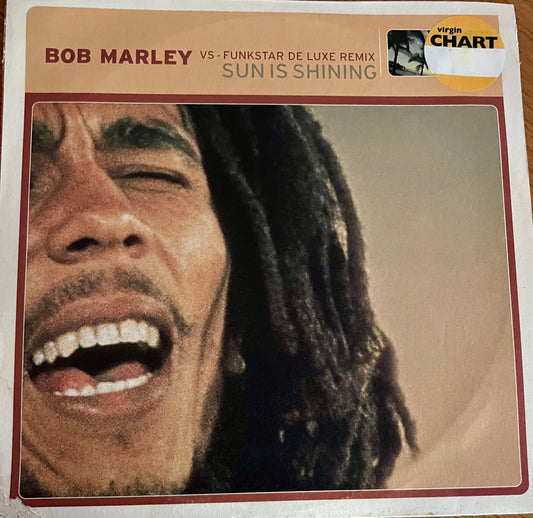 Bob Marley vs. Funkstar De Luxe - Sun is shining ( 1999 Remix, 12" Vinyl, VG, Original Virgin Chart Sticker)